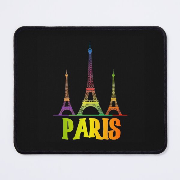 Item preview, Eiffel tower and Paris in  colorful shades- Addicted to Paris designed and sold by samArtline.