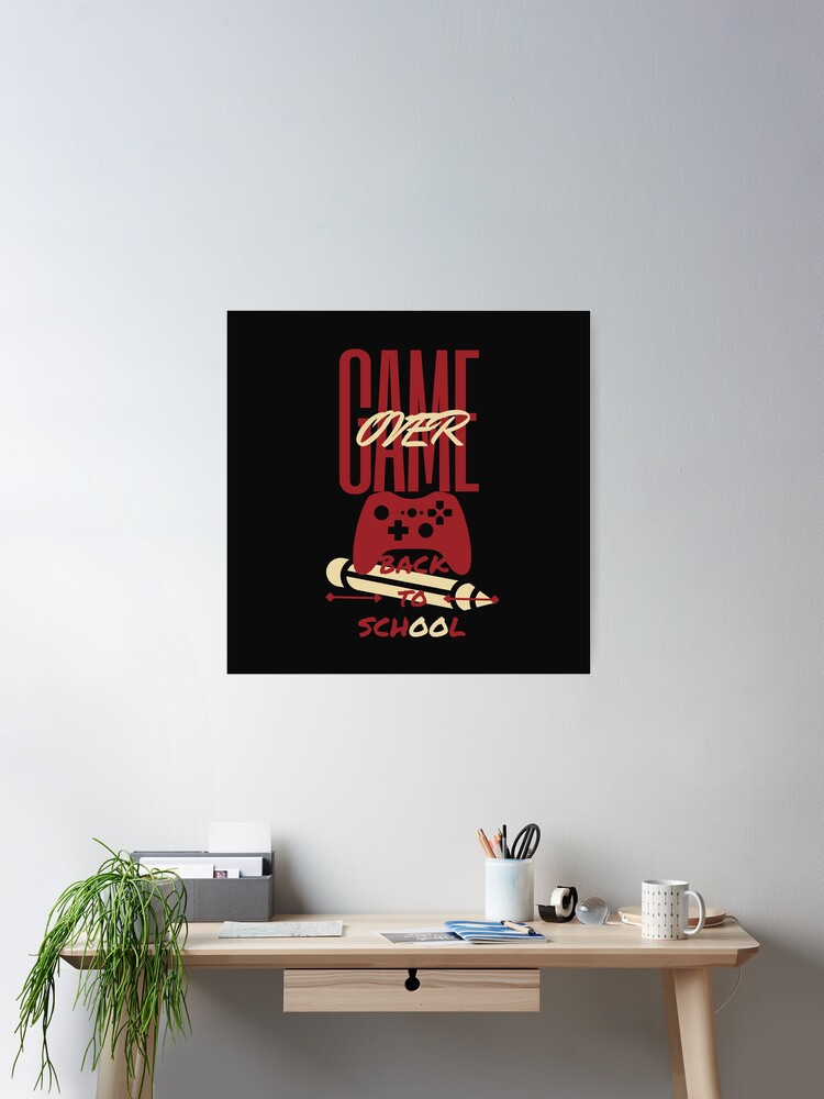 Game Over Back To School Cap Poster for Sale by shopghita45