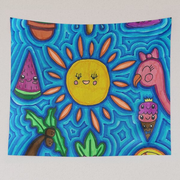 Item preview, Kawaii Summer Fun Doodles designed and sold by artbyalette.