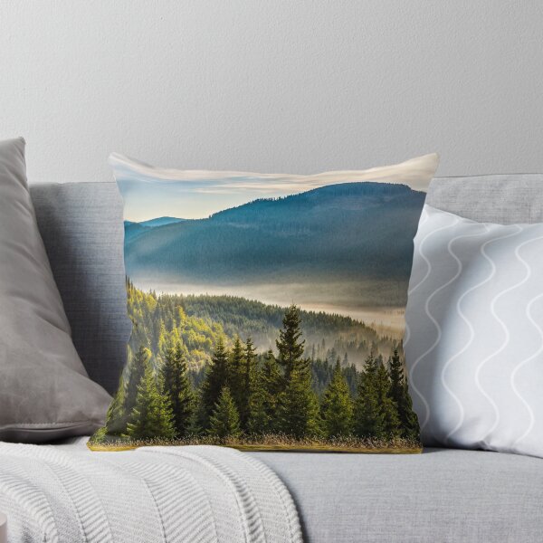 Item preview, niebla en caliente amanecer en el bosque designed and sold by pellinni.