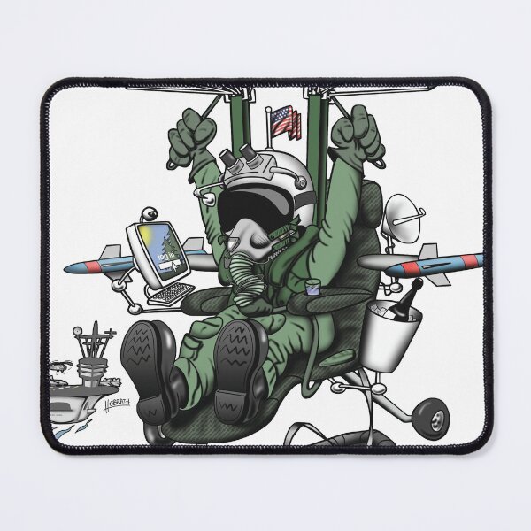 Item preview, Naval Aviation Life Support Systems (ALSS) Parachute Rigger Cartoon designed and sold by hobrath.