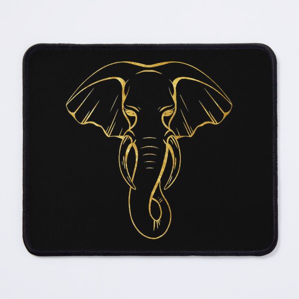 Item preview, Gold Foil Elephant Head designed and sold by TheWildFlix.