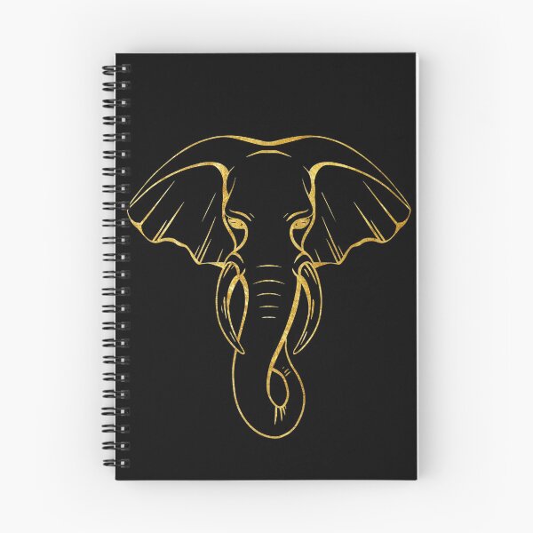 Item preview, Gold Foil Elephant Head designed and sold by TheWildFlix.