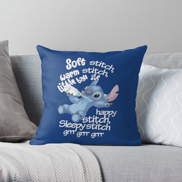 Soft Kitty - Stitch Throw Pillow