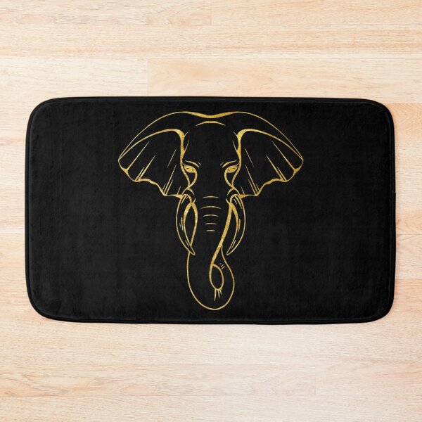 Item preview, Gold Foil Elephant Head designed and sold by TheWildFlix.