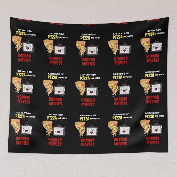 Item preview, I Just Want To Eat Pizza And Watch Horror Movies designed and sold by bsrishika.