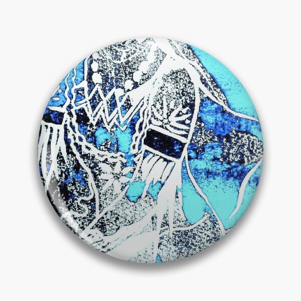 Item preview, Mata Hari Aqua Block Print designed and sold by Minxylynx4.
