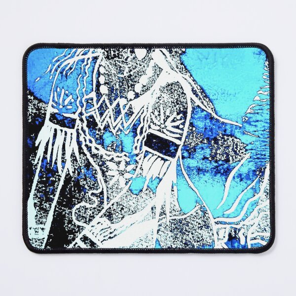 Item preview, Mata Hari Aqua Block Print designed and sold by Minxylynx4.