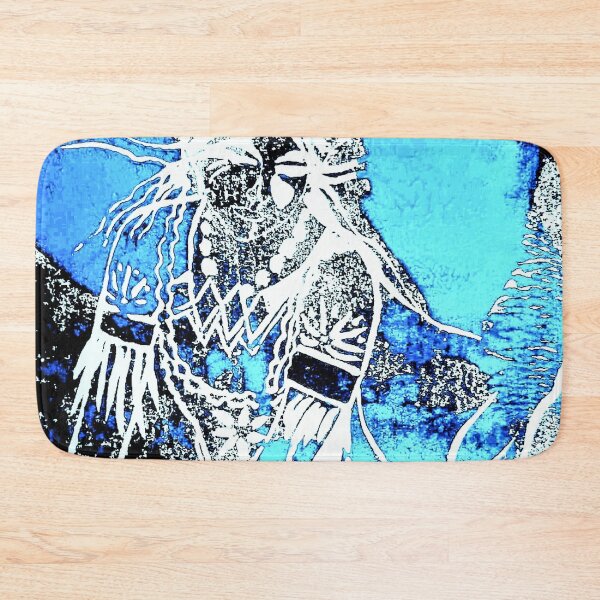Item preview, Mata Hari Aqua Block Print designed and sold by Minxylynx4.