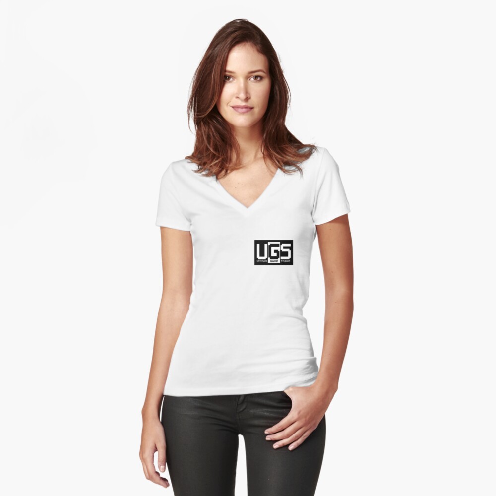 Item preview, Fitted V-Neck T-Shirt designed and sold by UGSstudios.