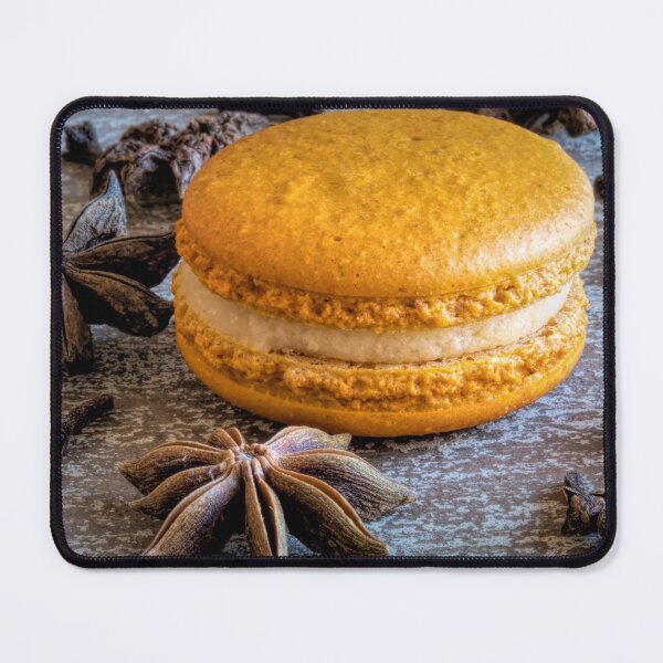 Item preview, Pumpkin Spice Macaron Close Up designed and sold by Elisabeth Lucas.