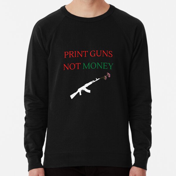 Item preview, Print Guns Not Money designed and sold by Dyxxe.