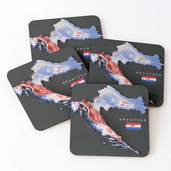 Item preview, Topographic map of Croatia designed and sold by joewdavies.