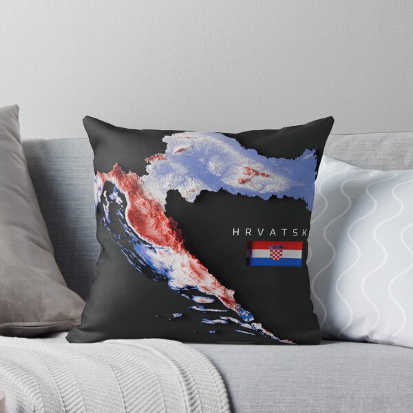 Item preview, Topographic map of Croatia designed and sold by joewdavies.