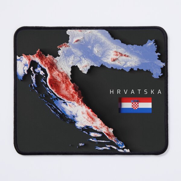 Item preview, Topographic map of Croatia designed and sold by joewdavies.