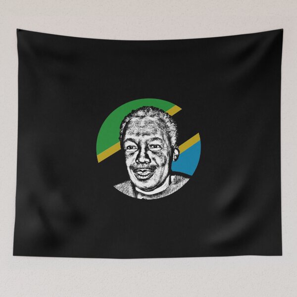 Item preview, Julius Nyerere Tanzanian Flag Stencil designed and sold by RevolutionInPaint.