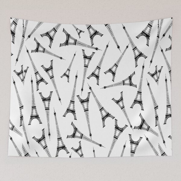 Item preview, EIFFEL TOWER IN MONOCHROME ARTLINE PATTERN - ADDICTED TO PARIS designed and sold by samArtline.
