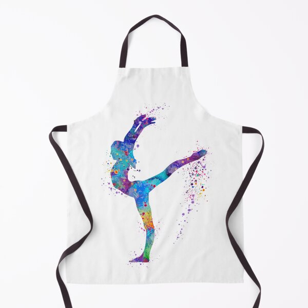Item preview, Girl Gymnastics Watercolor Silhouette designed and sold by LotusGifts.