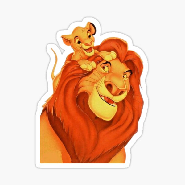 Le roi lion - dessin animée  Sticker