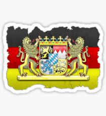 Bavaria coat of arms / flag carved in stone Sticker