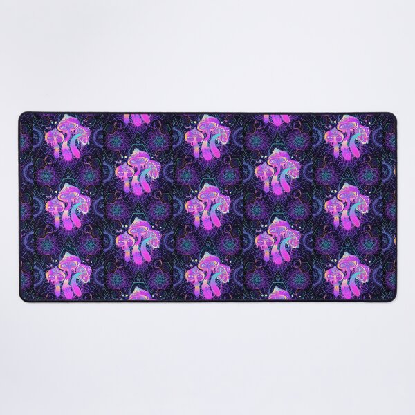 Item preview, Psychedelic seamless pattern with magic mushrooms designed and sold by Golden-Peace.