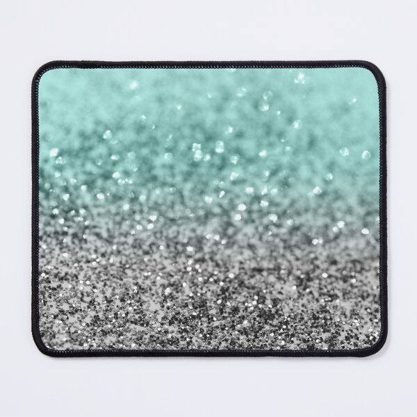 Item preview, Silver Teal Ocean Glam #2 (Photo of Glitter Only - Not Reflective) designed and sold by Anita's & Bella's Art.