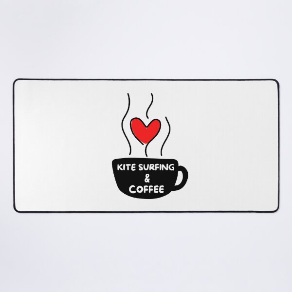 Item preview, Kite surfing & coffee designed and sold by TheGreenGoat.