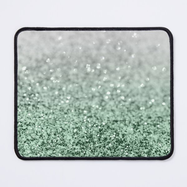 Item preview, Silver Pastel Mint Green Ocean Glam #1 (Photo of Glitter Only - Not Reflective) designed and sold by Anita's & Bella's Art.