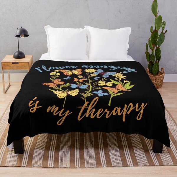Item preview, Flower arranging is my therapy designed and sold by Cattigal.