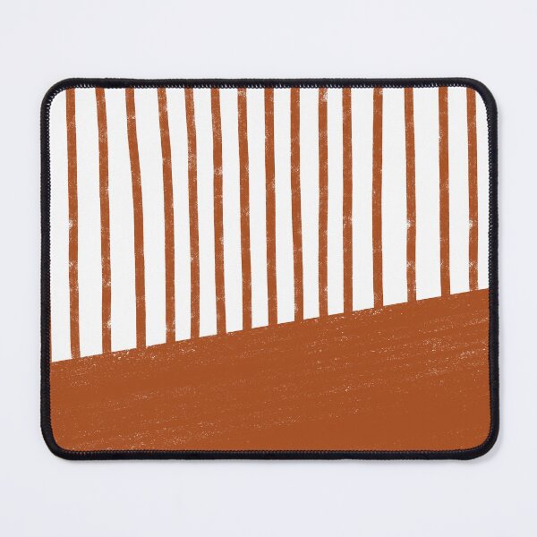 Item preview, Handmade Stripe Block Pattern (burnt orange/white) designed and sold by Design Minds Boutique.