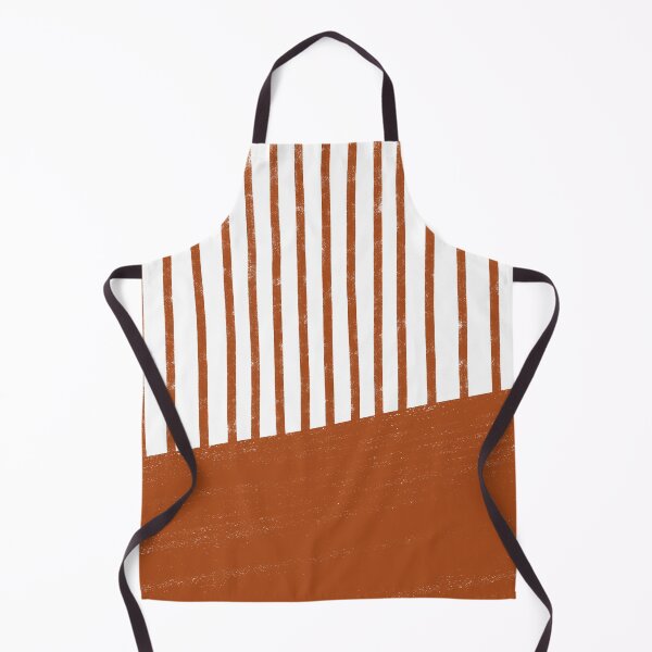 Item preview, Handmade Stripe Block Pattern (burnt orange/white) designed and sold by Design Minds Boutique.