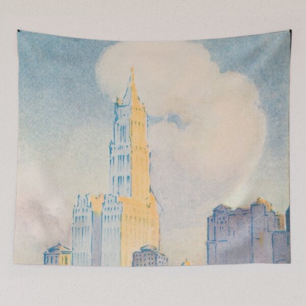 Item preview, Vintage New York Postcard The Woolworth Building from the Ferry (1914) by Rachael Robinson Elmer designed and sold by Designedbysm.