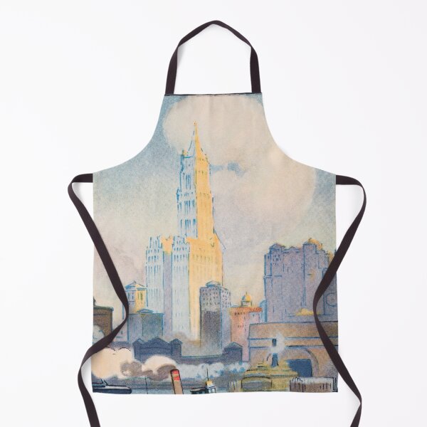 Item preview, Vintage New York Postcard The Woolworth Building from the Ferry (1914) by Rachael Robinson Elmer designed and sold by Designedbysm.