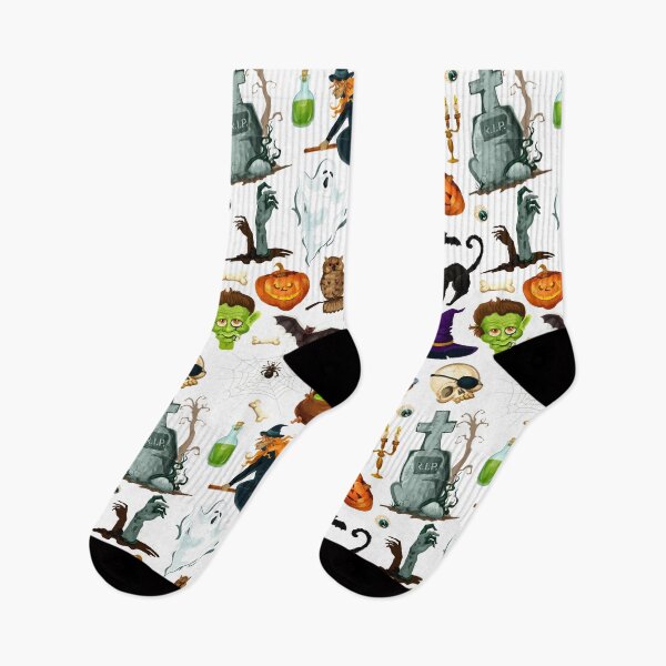 Item preview, Halloween various characters pattern drawing design designed and sold by YuneDesigns.