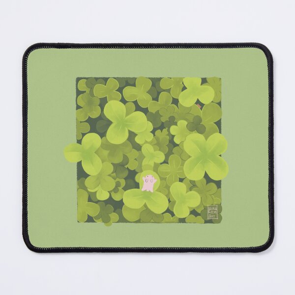 Item preview, Lucky clovers with a tiny rabbit designed and sold by LauraPemArt.