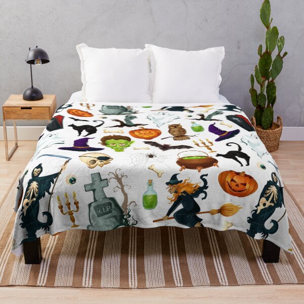 Item preview, Halloween various characters pattern drawing design designed and sold by YuneDesigns.