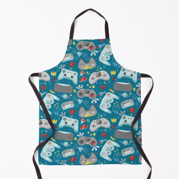 Item preview, Blue Gaming Console Controllers All Over Print Pattern designed and sold by MnEmzStudio.
