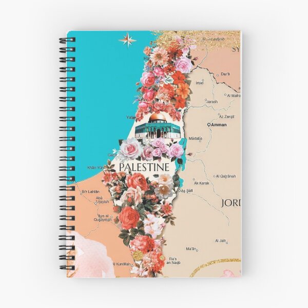 Item preview, Floral Roses Palestine Map Proud Palestinian Map Cities Al Quds Large City In Palestine County designed and sold by Dr.YesOrNo.