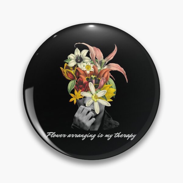 Item preview, Flower arranging is my therapy designed and sold by Cattigal.