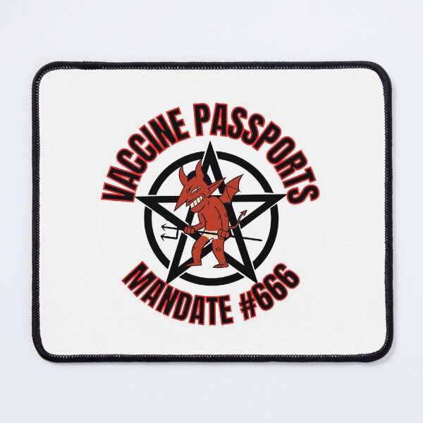 Item preview, Vaccine Passport Mandate #666 Pentagram designed and sold by RGRamsey.