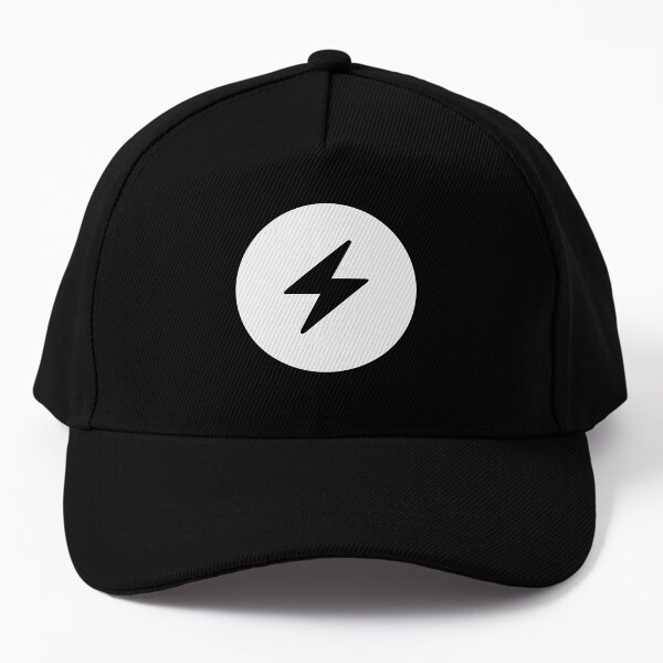Lightning Network (Bitcoin / Blitz Logo / White) Baseball Cap
