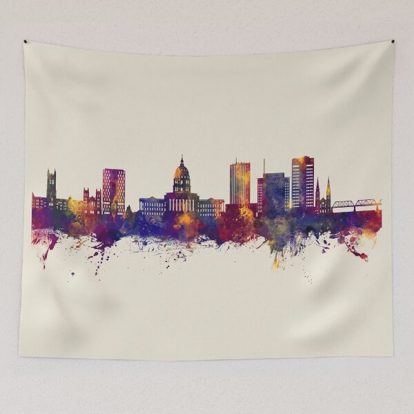 Item preview, Topeka Wyoming Skyline designed and sold by ArtPrints.