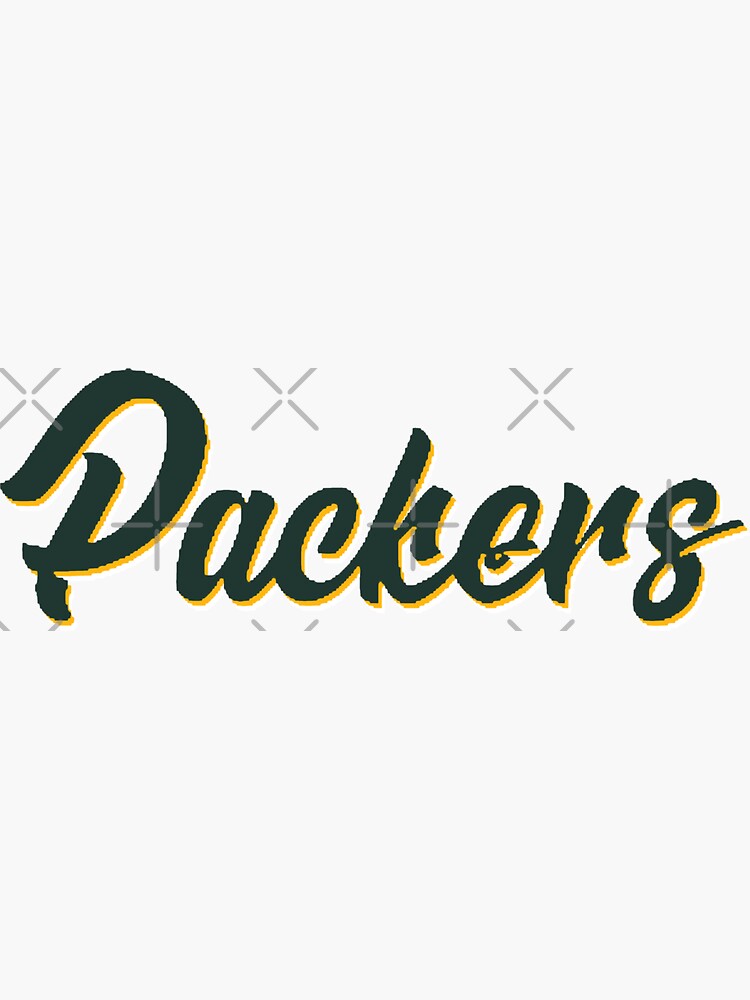 Green Bay Packers Cheesehead Design Sticker for Sale by Stayfrostybro