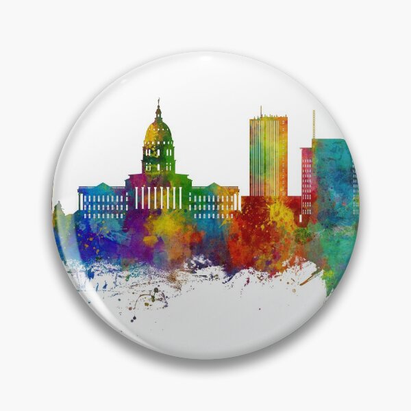 Item preview, Topeka Wyoming Skyline designed and sold by ArtPrints.