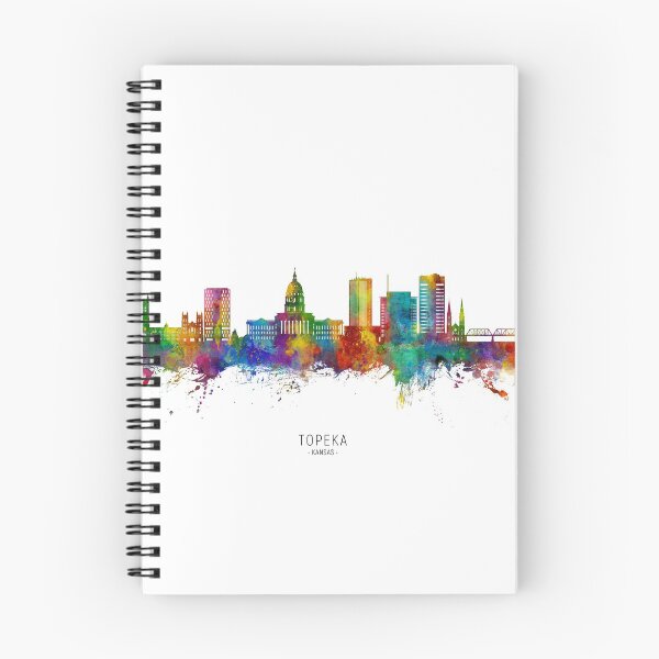 Artikelvorschau, Topeka Wyoming Skyline entworfen und verkauft von ArtPrints.