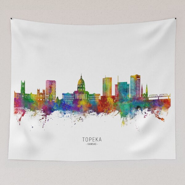 Item preview, Topeka Wyoming Skyline designed and sold by ArtPrints.