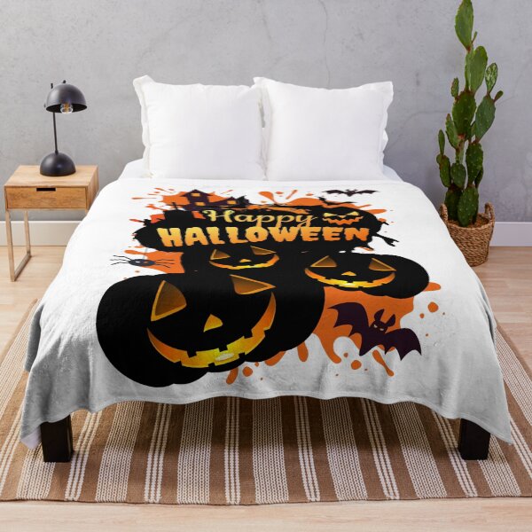 Item preview, Happy Halloween Haunted House and Pumpkin Design designed and sold by FLUMPYFINGERS.