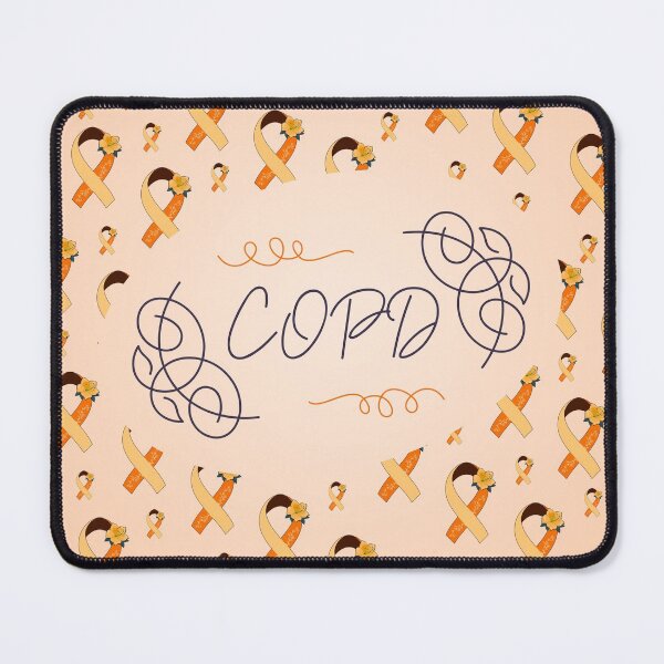 Item preview, Chronic Obstructive Pulmonary Disease Awareness, COPD Ribbon Pattern designed and sold by AnsDesigns.