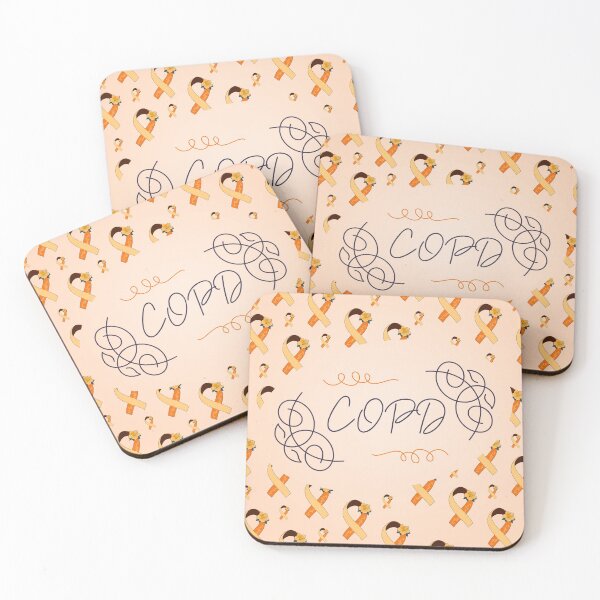 Item preview, Chronic Obstructive Pulmonary Disease Awareness, COPD Ribbon Pattern designed and sold by AnsDesigns.