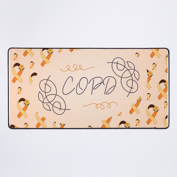 Item preview, Chronic Obstructive Pulmonary Disease Awareness, COPD Ribbon Pattern designed and sold by AnsDesigns.